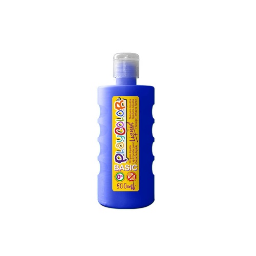 Peinture gouache liquide BASIC 500ml. BLEU FONCE - PLAYCOLOR