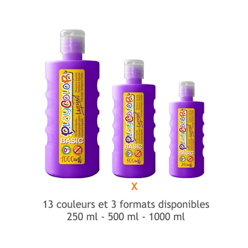 Peinture gouache liquide BASIC 500ml. VIOLET - PLAYCOLOR