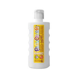 Peinture gouache liquide BASIC 1000ml. BLANC - PLAYCOLOR