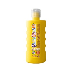 Peinture gouache liquide BASIC 1000ml. JAUNE - PLAYCOLOR