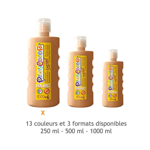 Peinture gouache liquide BASIC 1000ml. PEAU - PLAYCOLOR
