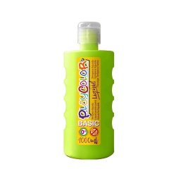 Peinture gouache liquide BASIC 1000ml. VERT CLAIR - PLAYCOLOR