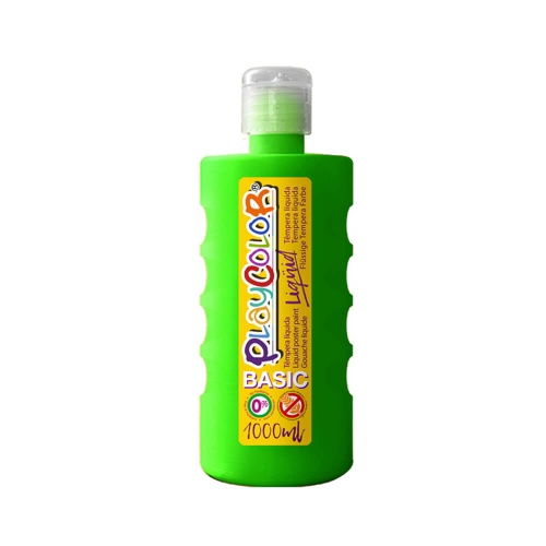 Peinture gouache liquide BASIC 1000ml. VERT FONCE - PLAYCOLOR