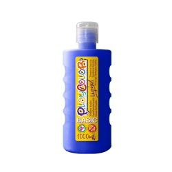Peinture gouache liquide BASIC 1000ml. BLEU FONCE - PLAYCOLOR