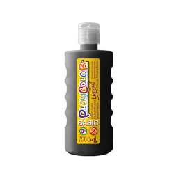 Peinture gouache liquide BASIC 1000ml. NOIR - PLAYCOLOR