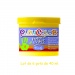 FINGER PAINT BASIC - Lot de 6 pots de peinture au doigt - 40 ml. Monocouleur JAUNE - PLAYCOLOR