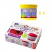 FINGER PAINT BASIC - Lot de 6 pots de peinture au doigt - 40 ml. Monocouleur JAUNE - PLAYCOLOR