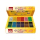 BASIC POCKET CLASS BOX - Stylo de peinture gouache solide 5 g - 144 couleurs assorties - PLAYCOLOR