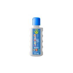 FINGER PAINT BASIC - Peinture au doigt - 250 ml. Couleur Blanche - PLAYCOLOR