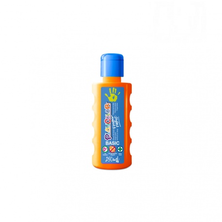 FINGER PAINT BASIC - Peinture au doigt - 250 ml. Couleur Orange - PLAYCOLOR
