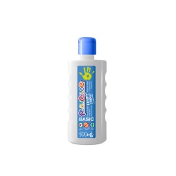 FINGER PAINT BASIC - Peinture au doigt - 500 ml. Couleur Blanche - PLAYCOLOR