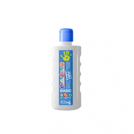 FINGER PAINT BASIC - Peinture au doigt - 500 ml. Couleur Blanche - PLAYCOLOR