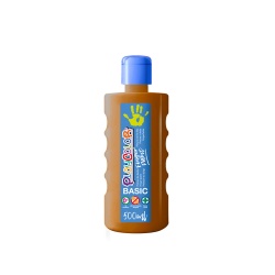 FINGER PAINT BASIC - Peinture au doigt - 500 ml. Couleur Marron - PLAYCOLOR