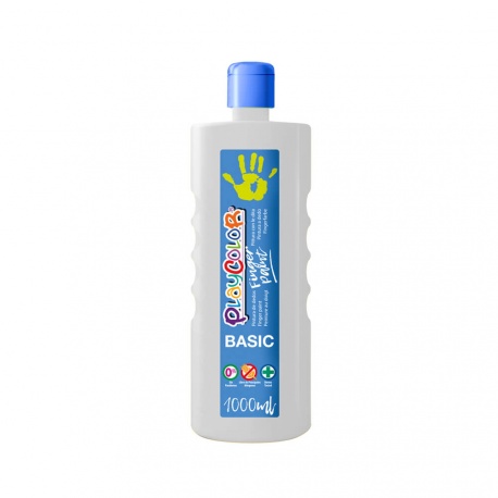 FINGER PAINT BASIC - Peinture au doigt - 1000 ml. Couleur Blanche - PLAYCOLOR