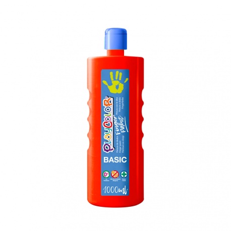 FINGER PAINT BASIC - Peinture au doigt - 1000 ml. Couleur Rouge - PLAYCOLOR