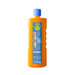 FINGER PAINT BASIC - Peinture au doigt - 1000 ml. Couleur Orange - PLAYCOLOR