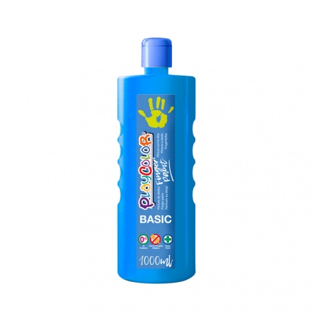 FINGER PAINT BASIC - Peinture au doigt - 1000 ml. Couleur Bleu - PLAYCOLOR