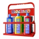 FINGER PAINT BASIC - Lot de 6 Peinture au doigt - 1000 ml. avec casier de rangement - PLAYCOLOR