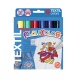 TEXTIL POCKET - Stylo de peinture gouache solide - 6 couleurs assorties - PLAYCOLOR