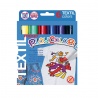Stylos de peinture gouache solide 5g - TEXTIL POCKET - 6 couleurs assorties