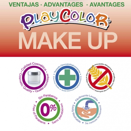 MAKE UP BASIC POCKET 6 pcs JAUNE - Stick de maquillage sans parabènes - PLAYCOLOR