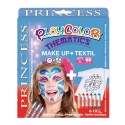 Pack 3-en-1 - Maquillage + T-Shirt à peindre + Stick de peinture pour textile - Thème PRINCESS - PLAYCOLOR