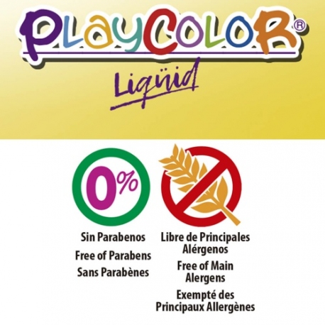 Peinture gouache liquide FLUO 250ml. JAUNE FLUO - PLAYCOLOR