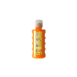 Peinture gouache liquide FLUO 250ml. ORANGE FLUO - PLAYCOLOR