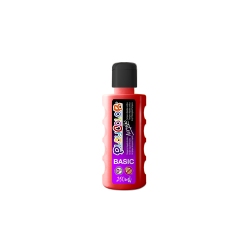 ACRYLIC BASIC - Peinture liquide acrylique 250 ml. - Coloris ROUGE - PLAYCOLOR