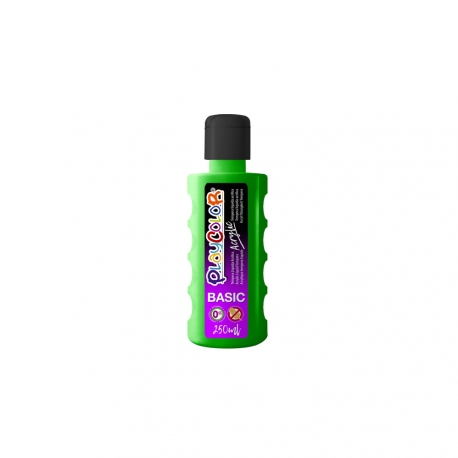Peinture liquide acrylique 250 ml. - Couleur VERT FONCE - ACRYLIC BASIC