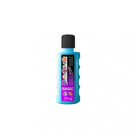 ACRYLIC BASIC - Peinture liquide acrylique 250 ml. - Coloris BLEU CLAIR - PLAYCOLOR