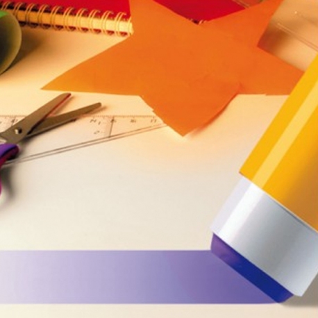 Lot de 6 Batons de Colle 100g couleur violet - grand format - facile à prendre en main pour les enfants - INSTANT