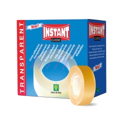 Lot de 16 rubans adhésifs 33m x 19mm TRANSPARENT - INSTANT