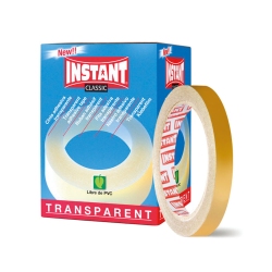 Lot de 12 rubans adhésifs 66m x 12mm TRANSPARENT - INSTANT