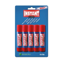 Baton de colle classique 5 x 10g - vendu en lot de 5 pcs - INSTANT
