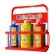 Lot de 6 Peinture gouache liquide BASIC 1000ml avec casier de rangement - PLAYCOLOR