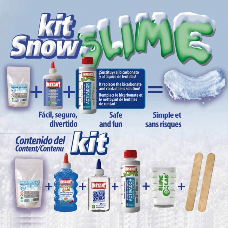 Kit pour fabriquer son SLIME - Thème Igloo - INSTANT