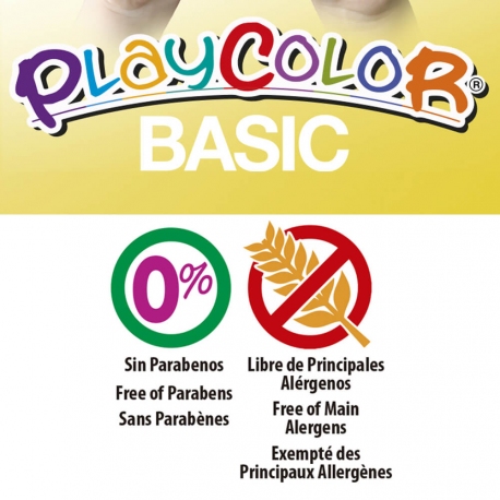 BASIC ONE - Stick de peinture gouache solide 10 g - 12 couleurs assorties - PLAYCOLOR