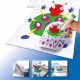 Pack 2-en-1 comprenant 2 POCHOIRS filles + TEXTIL POCKET - 6 Stylos de peinture gouache solide spécial textile - PLAYCOLOR 
