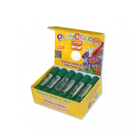 Sticks de peinture gouache solide 10g - BASIC ONE - 12 couleurs assorties