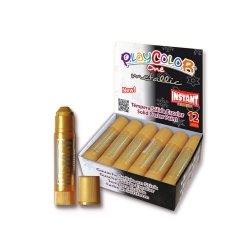 METALLIC ONE - Stick de peinture gouache solide 10 g - 12 couleurs assorties - PLAYCOLOR