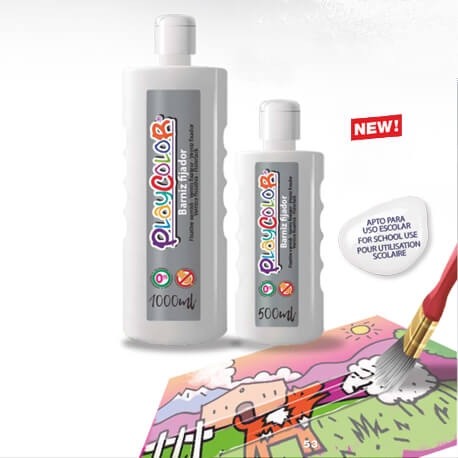 Peinture gouache liquide BASIC 1000ml. FUSHIA - PLAYCOLOR
