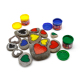 ACRYLIC BASIC - Lot de 6 pots de peinture acrylique - 40 ml. - 6 couleurs assorties - PLAYCOLOR